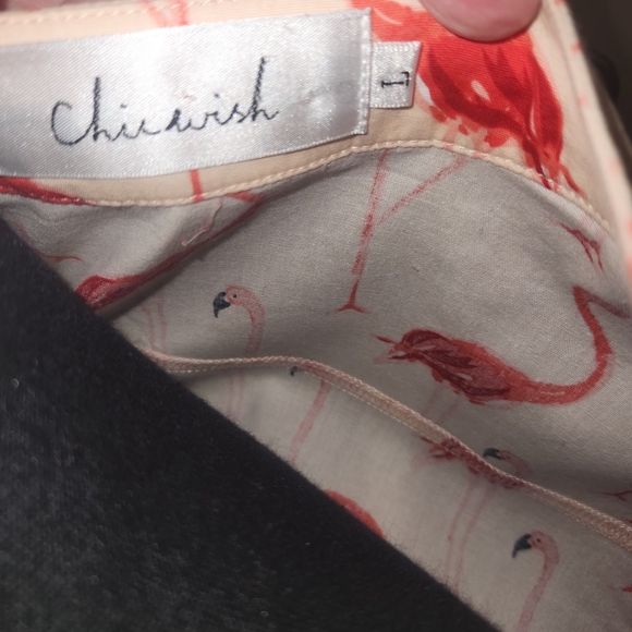 Chicwish Coral Flamingo Print Dress - Picture 6 of 7